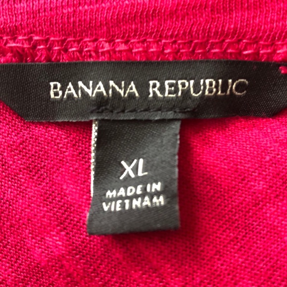 Banana Republic Fuchsia V Back Top - Picture 5 of 6